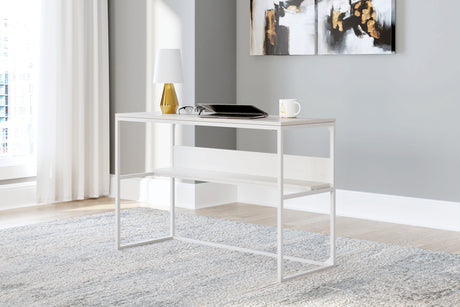 Furniture City Biloxi - Ashley Furniture - Deznee Office Desk - Home Office Desk / White - H162-14