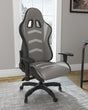 Furniture City Biloxi - Ashley Furniture - Lynxtyn Desk Chair - Home Office Swivel Desk Chair / White/Gray - H400-08A