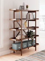Furniture City Biloxi - Ashley Furniture - Lyncott Bookcase - Bookcase / Brown - H615-70
