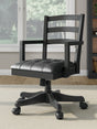 Furniture City Biloxi - Ashley Furniture - Wildenauer Home Office Desk Chair - Home Office Swivel Desk Chair / Black - H664-01A