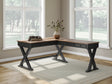 Furniture City Biloxi - Ashley Furniture - Wildenauer Office Desk - Home Office Desk / Brown/Black - H664H2