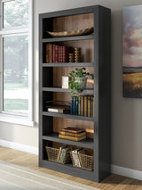 Furniture City Biloxi - Ashley Furniture - Wildenauer Bookcase - Bookcase / Brown/Black - H664-70