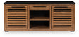 Furniture City Biloxi - Ashley Furniture - Kallari Bookcase - Credenza / Warm Brown/Black - H737-60