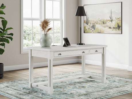 Furniture City Biloxi - Ashley Furniture - Robbinsdale Office Desk - L-Shaped Home Office Desk / Antique White - H742H1