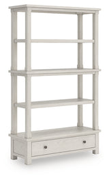 Furniture City Biloxi - Ashley Furniture - Robbinsdale Bookcase - Bookcase / Antique White - H742-70