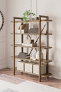 Furniture City Biloxi - Ashley Furniture - Roanhowe Bookcase - Bookcase / Brown - H769-70