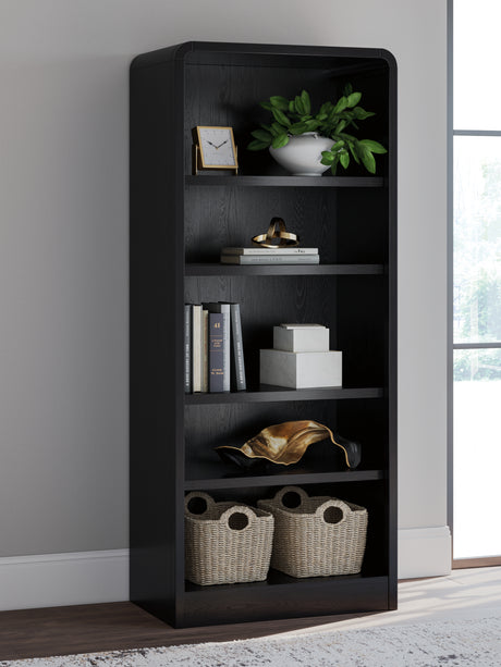 Furniture City Biloxi - Ashley Furniture - Rowanbeck Bookcase - Large Bookcase / Black - H821-17