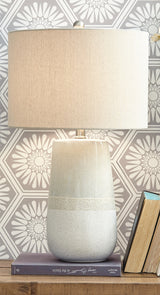 Furniture City Biloxi - Ashley Furniture - Shavon Lighting - Table Lamp (Set of 2) / Beige/White - L100724X2
