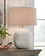 Furniture City Biloxi - Ashley Furniture - Jamon Lighting - Table Lamp (Set of 2) / Beige - L100764X2