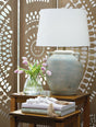 Furniture City Biloxi - Ashley Furniture - Shawburg Lighting - 2-Piece Lamp Set / Antique Green - L100814X2