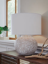 Furniture City Biloxi - Ashley Furniture - Vien Lighting - Terracotta Table Lamp (1/CN) - L100894