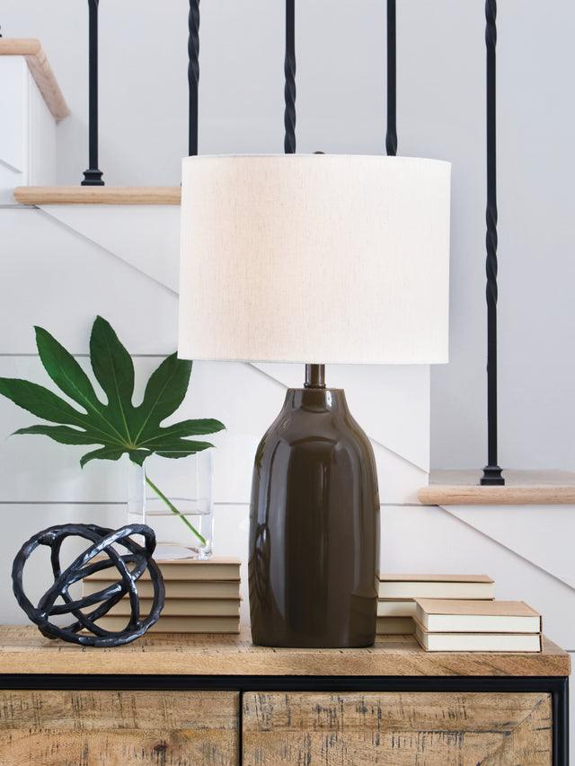 Furniture City Biloxi - Ashley Furniture - Jyler Lighting - Terracotta Table Lamp (1/CN) - L100904