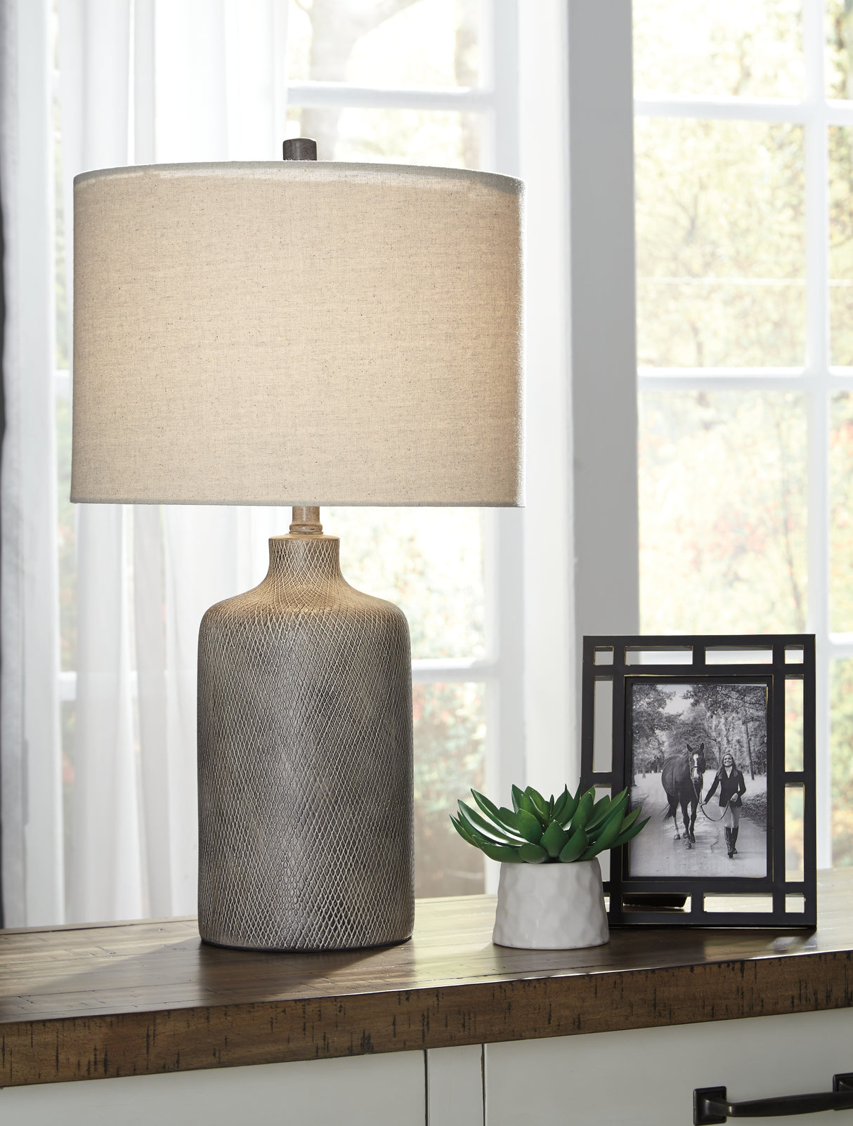 Furniture City Biloxi - Ashley Furniture - Linus Lighting - Table Lamp (Set of 2) / Antique Black - L117964X2