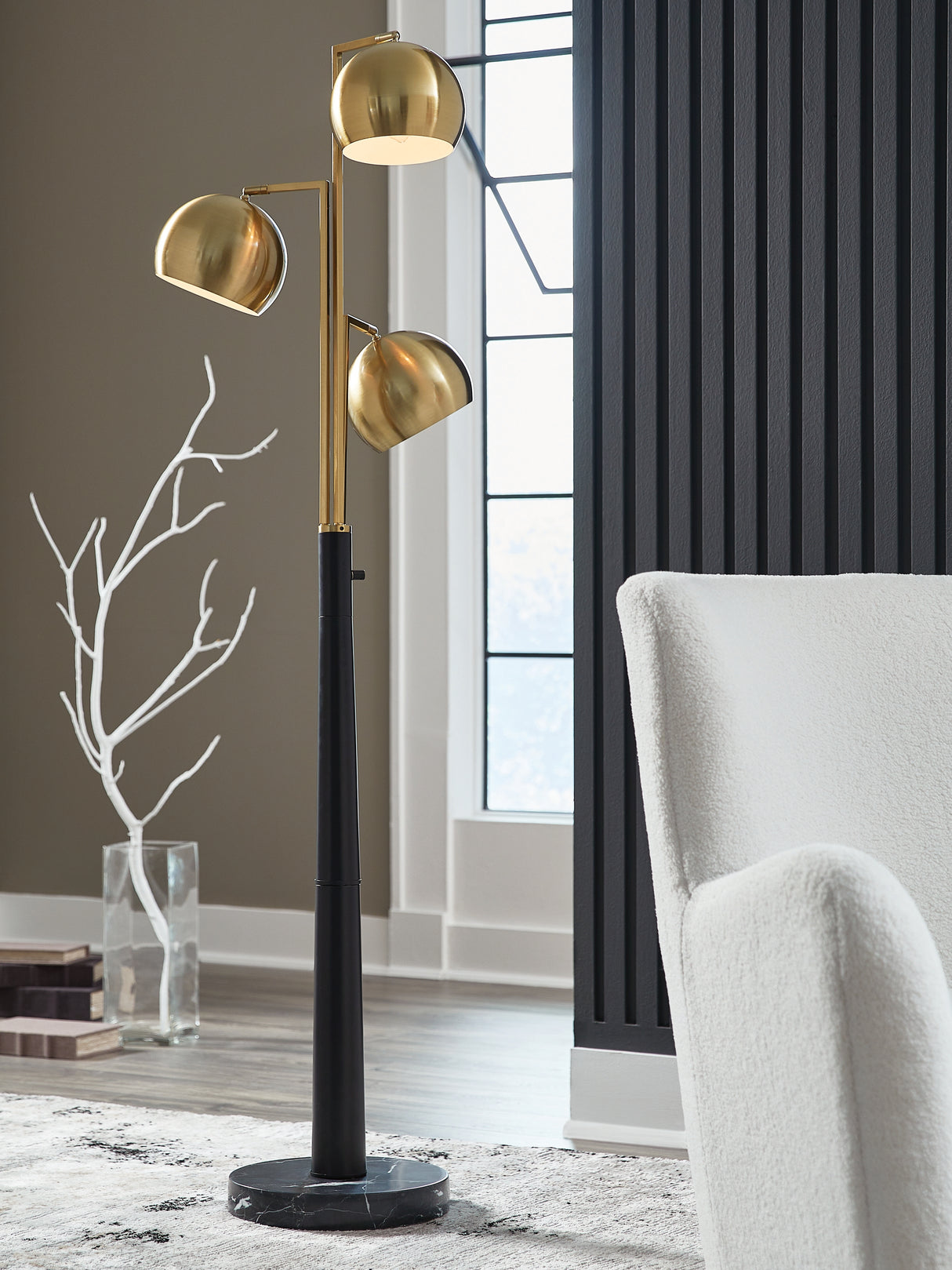 Furniture City Biloxi - Ashley Furniture - Sorcha Lighting - Metal Floor Lamp (1/CN) - L206111