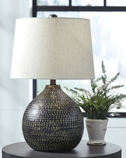 Furniture City Biloxi - Ashley Furniture - Maire Lighting - Table Lamp (Set of 2) / Black/Gold Finish - L207294X2