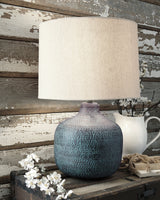Furniture City Biloxi - Ashley Furniture - Malthace Lighting - Table Lamp (Set of 2) / Patina - L207304X2