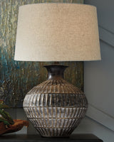 Furniture City Biloxi - Ashley Furniture - Magan Lighting - Table Lamp (Set of 2) / Antique Bronze Finish - L207354X2