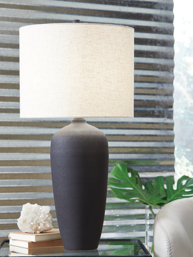 Furniture City Biloxi - Ashley Furniture - Ryenburg Lighting - Metal Table Lamp (1/CN) / Black - L207584