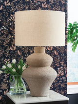 Furniture City Biloxi - Ashley Furniture - Jossleigh Lighting - Metal Table Lamp (1/CN) / Beige - L207624