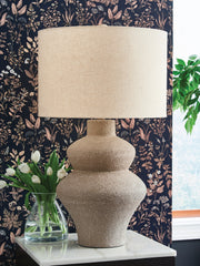 Furniture City Biloxi - Ashley Furniture - Jossleigh Lighting - Metal Table Lamp (1/CN) / Beige - L207624