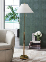 Furniture City Biloxi - Ashley Furniture - Haigwood Lighting - Metal Floor Lamp (1/CN) / Gold Finish - L208471