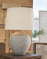Furniture City Biloxi - Ashley Furniture - Dreward Lighting - Table Lamp (Set of 2) / Distressed Gray - L235694X2