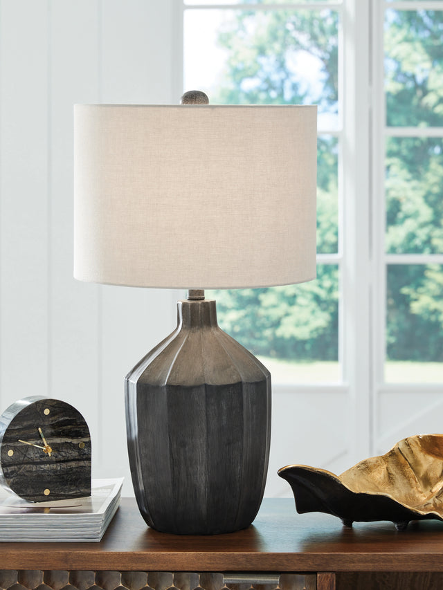 Furniture City Biloxi - Ashley Furniture - Jilton Lighting - Poly Table Lamp (1/CN) / Black - L235844