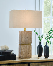 Furniture City Biloxi - Ashley Furniture - Laddner Lighting - Poly Table Lamp (1/CN) - L236054