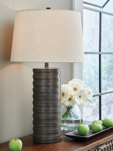 Furniture City Biloxi - Ashley Furniture - Neilett Lighting - Poly Table Lamp (Set of 2) - L243704