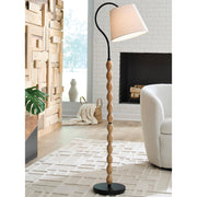 Furniture City Biloxi - Ashley Furniture - Corinwell Lighting - Wood Floor Lamp (1/CN) - L329131