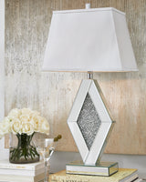 Furniture City Biloxi - Ashley Furniture - Prunella Lighting - Table Lamp (Set of 2) / Silver Finish - L429034X2