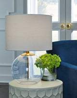 Furniture City Biloxi - Ashley Furniture - Samder Lighting - Table Lamp (Set of 2) / Clear/Brass Finish - L430744X2