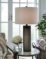 Furniture City Biloxi - Ashley Furniture - Dingerly Lighting - Table Lamp (Set of 2) / Brown - L430824X2