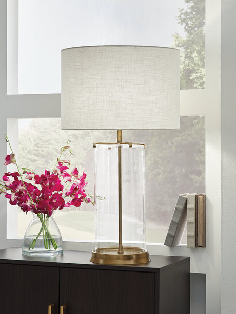 Furniture City Biloxi - Ashley Furniture - Gizeh Lighting - Glass Table Lamp (1/CN) - L430954