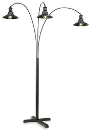 Furniture City Biloxi - Ashley Furniture - Sheriel Lighting - Metal Arc Lamp (1/CN) / Black - L725059