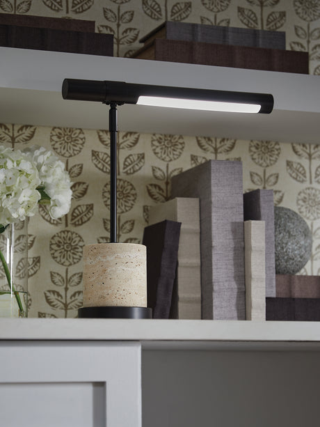 Furniture City Biloxi - Ashley Furniture - Vinmour Lighting - Metal Desk Lamp (1/CN) / Brown/Beige - L734402