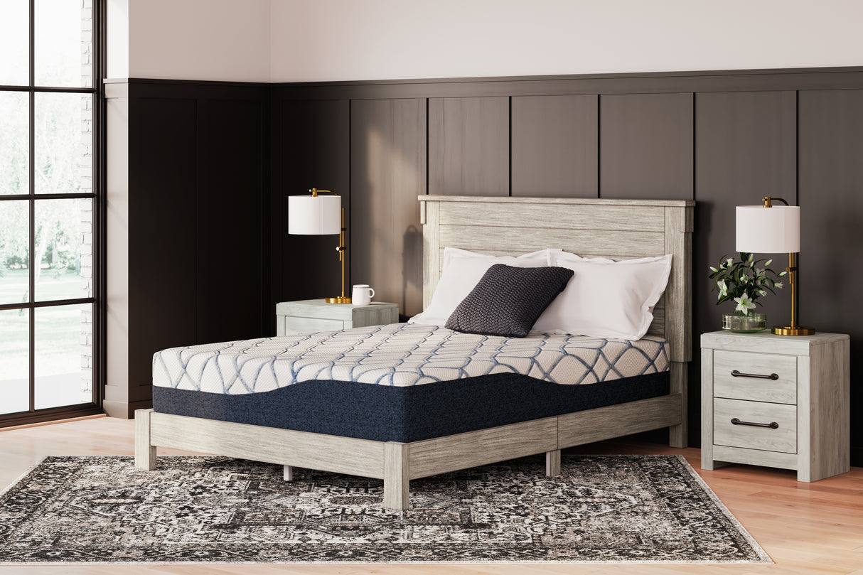 Furniture City Biloxi - Ashley Furniture - 12 Inch Chime Elite 2.0 Mattresses - Queen / White/Blue - M42631