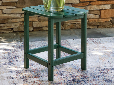 Furniture City Biloxi - Ashley Furniture - Sundown Shores Outdoor - Rectangular End Table / Green - PCP007-703