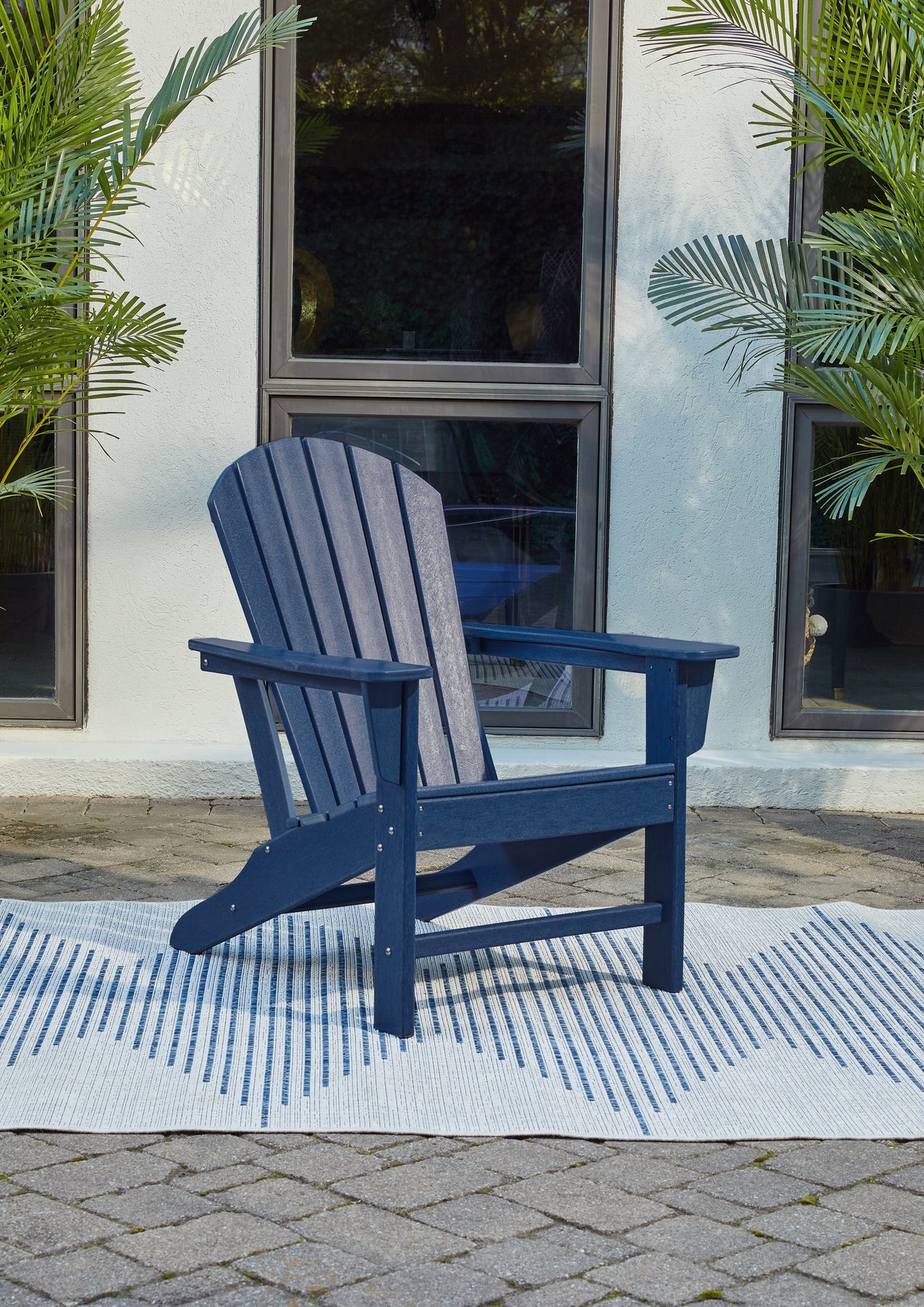 Furniture City Biloxi - Ashley Furniture - Sundown Treasure Outdoor - Adirondack Chair / Blue - P009-898