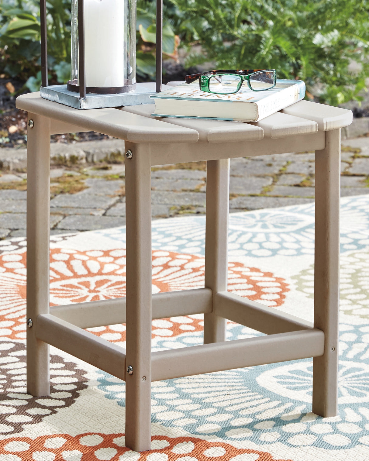 Furniture City Biloxi - Ashley Furniture - Sundown Treasure Outdoor - Rectangular End Table / Driftwood - P014-703