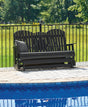 Furniture City Biloxi - Ashley Furniture - Hyland wave Outdoor - Rectangular Cocktail Table / Black - P108-701