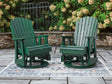 Furniture City Biloxi - Ashley Furniture - Shell Beach Outdoor - Swivel Glider Chair - PCP115-820