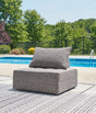 Furniture City Biloxi - Ashley Furniture - Bree Zee Outdoor - 3-Piece Outdoor Modular Seating / Brown - P160P9