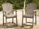 Furniture City Biloxi - Ashley Furniture - Seacliff Beach Outdoor - Barstool (Set of 2) / Medium Brown - PCP228-124