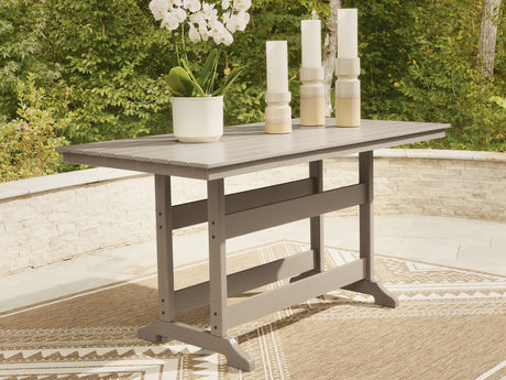 Furniture City Biloxi - Ashley Furniture - Seacliff Beach Outdoor - RECT COUNTER TABLE W/UMB OPT - PCP228-642