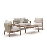 Furniture City Biloxi - Ashley Furniture - Nature Lane Outdoor - Sofa/Chairs/Table Set (4/CN) - PCP355-081