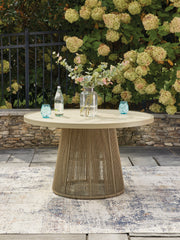 Furniture City Biloxi - Ashley Furniture - Orchard Beach Outdoor - Outdoor Dining Table / Beige - PCP373P2
