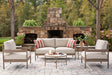 Furniture City Biloxi - Ashley Furniture - Bluff Trail Outdoor - Love/Chairs/Tables Set (5/CN) - PCP383-080