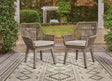 Furniture City Biloxi - Ashley Furniture - Beach Front Outdoor - Arm Chair With Cushion (Set of 2) / Beige - P399-601A