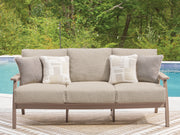 Furniture City Biloxi - Ashley Furniture - Grover Beach Outdoor - Sofa with Cushion - PCP422-838